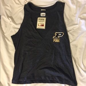NWT PINK Purdue muscle tank